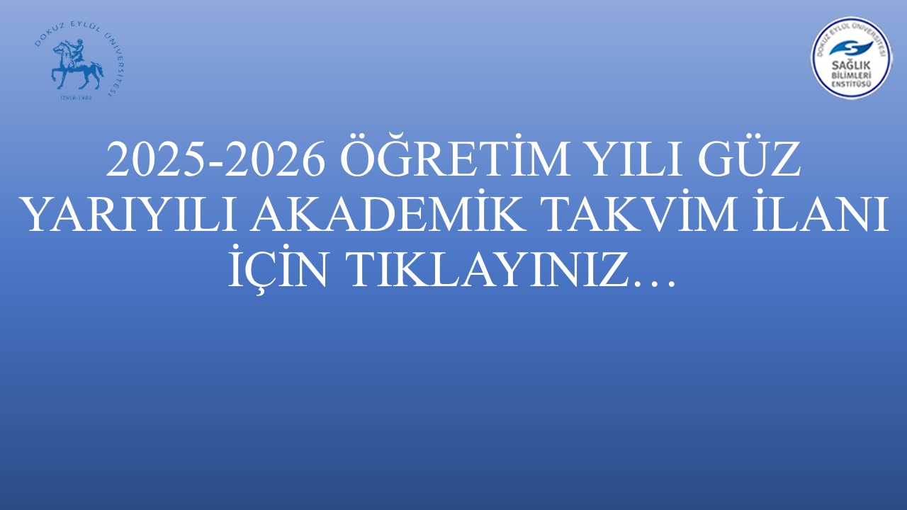 AKADEMİK TAKVİM 25 26 GÜZ